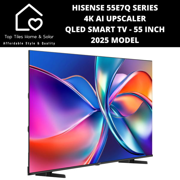 Hisense 55E7Q Series Quantum Dot 4K QLED Smart TV - 55 Inch 2025 MODEL