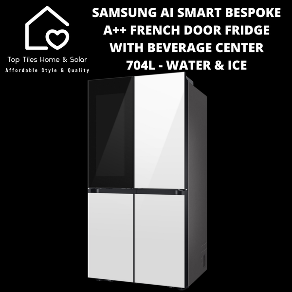 Samsung AI Smart Bespoke A++ French Door Fridge with Beverage Center - 704L