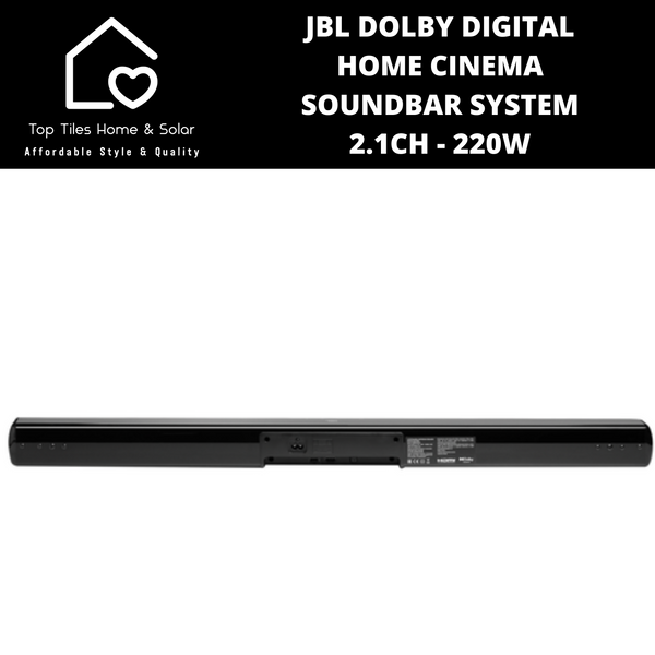 JBL Dolby Digital Home Cinema Soundbar System 2.1CH - 220W