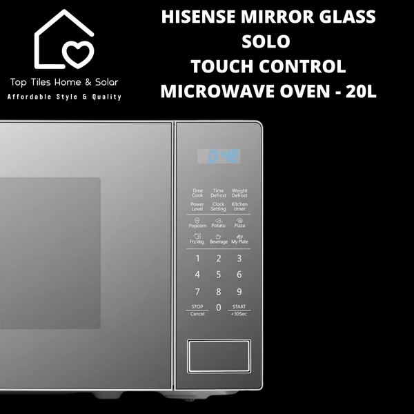 Hisense Mirror Glass Solo Touch Control Microwave Oven - 20L