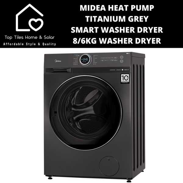 Midea Titanium Grey Smart Washer Dryer - 8/6kg Washer Dryer