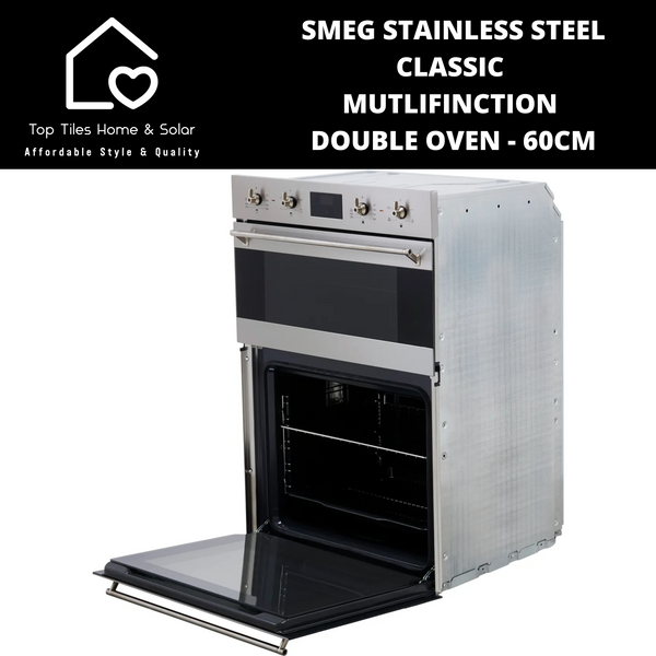 Smeg Stainless Steel Classic Multifunction Double Oven - 60cm