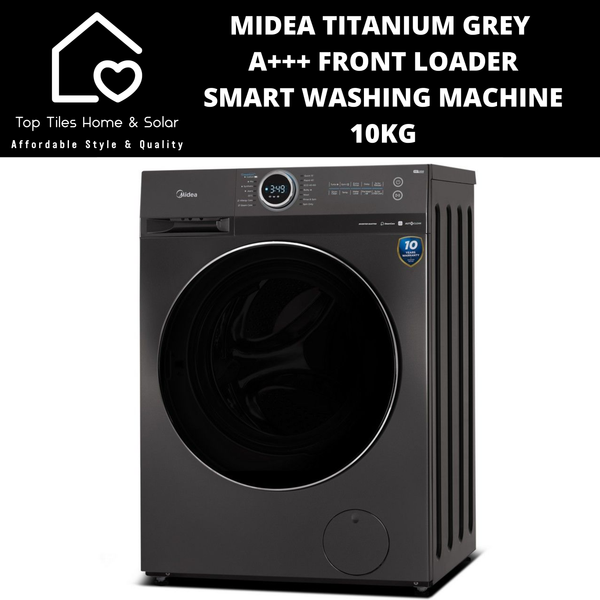 Midea Titanium Grey A+++ Front Loader Smart Washing Machine - 10kg
