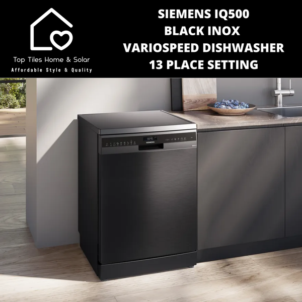 Siemens iQ500 - Black Inox VarioSpeed Dishwasher - 13 Place Setting