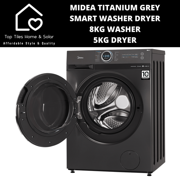 Midea Titanium Grey Smart Washer Dryer - 8/5kg Washer Dryer
