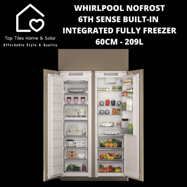 Whirlpool NoFrost 6th Sense Built-in Integrated Fridge Freezer 60cm - 209L