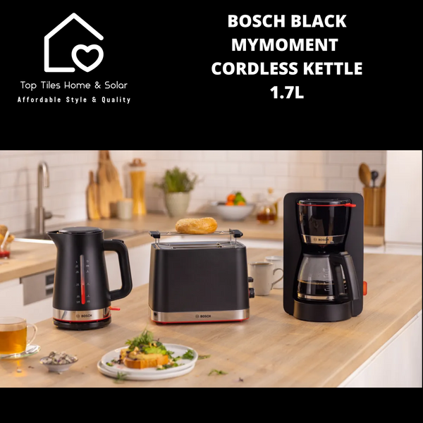 Bosch Black MyMoment Cordless Kettle - 1.7L
