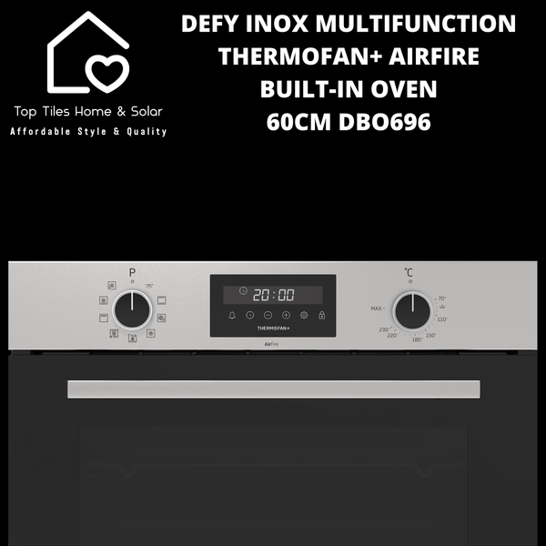 Defy Inox Multi-Function Thermofan+ AirFire Built-in Oven - 60cm DBO696