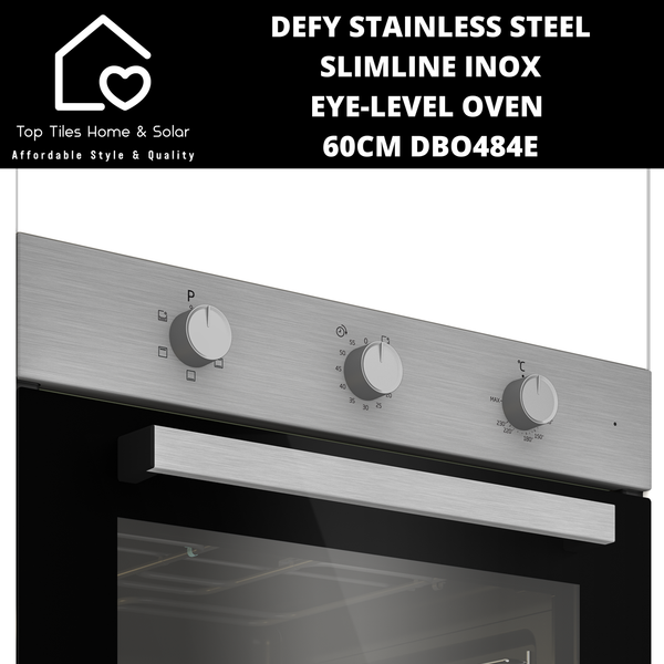 Defy Stainless Steel Inox Slimline Eye-level Oven - 600mm DBO484E