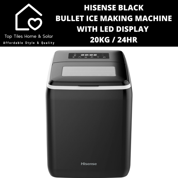 Hisense Bullet Ice Making Machine with LED Display  - 20kg/24Hr