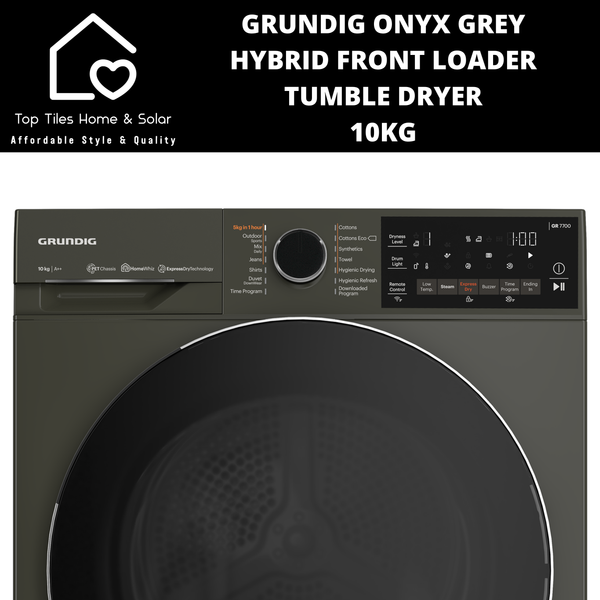 Grundig Onyx Grey Hybrid Front Loader Tumble Dryer - 10kg