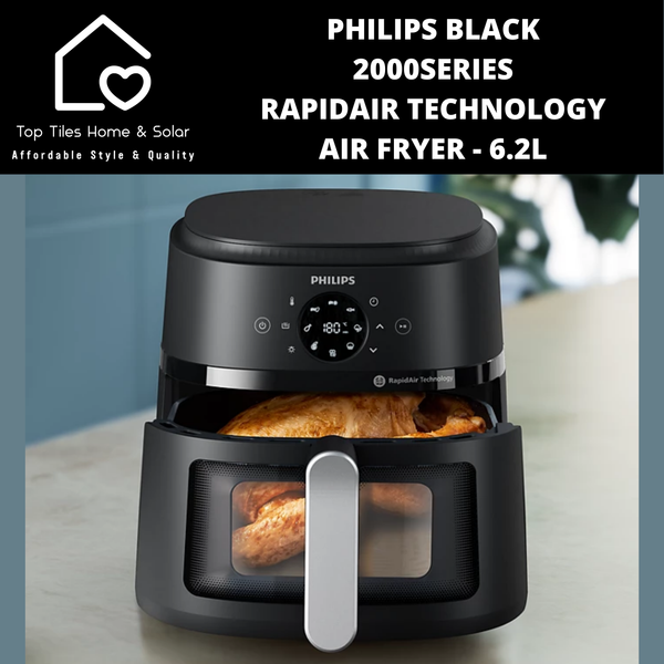 Philips Black 2000Series RapidAir Technology Air Fryer - 6.2L