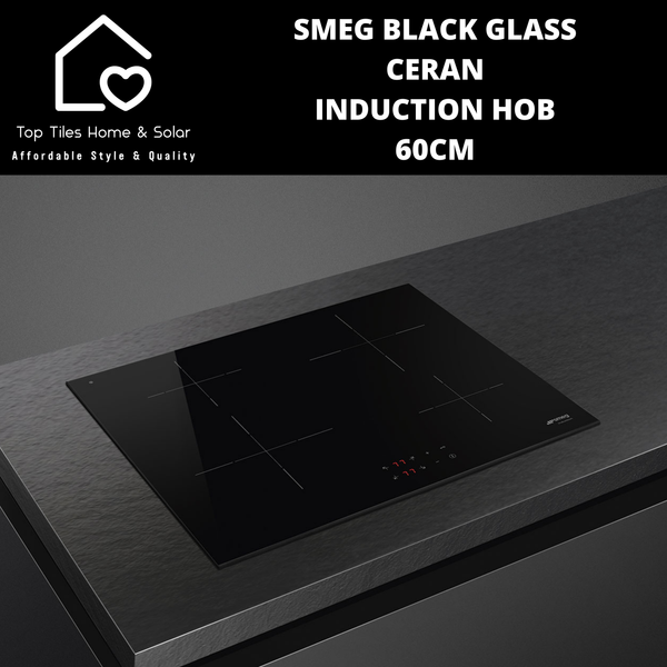 Smeg Black Glass Ceran Induction Hob - 60cm