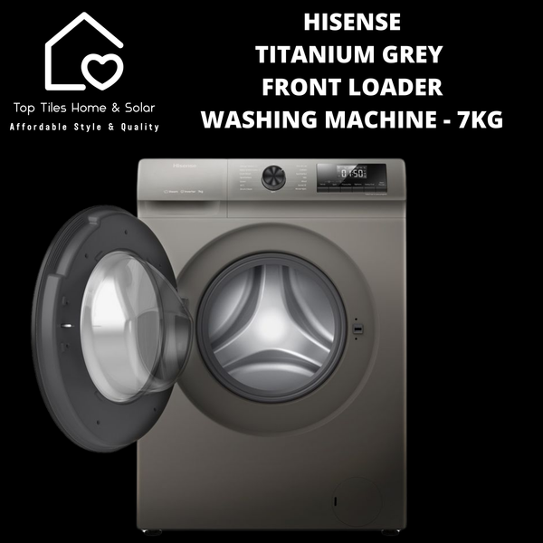 Hisense Titanium Grey Front Loader Washing Machine - 7kg