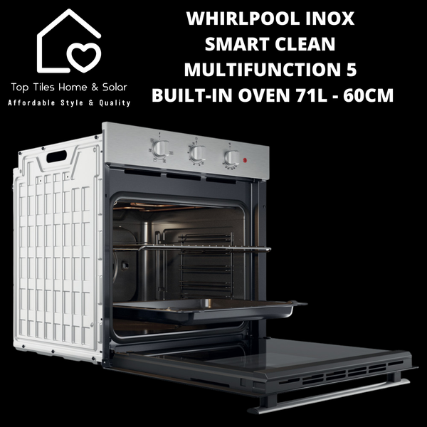 Whirlpool Inox Smart Clean Multifunction 5 Built-In Oven 71L - 60cm
