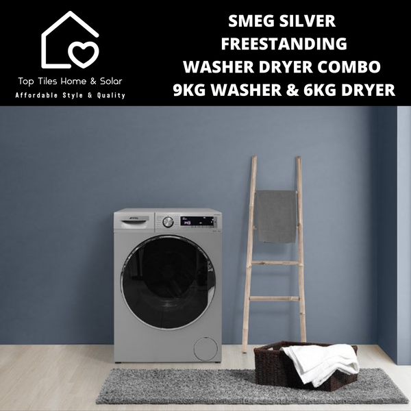 Smeg Silver Freestanding Washer Dryer Combo - 9/6kg