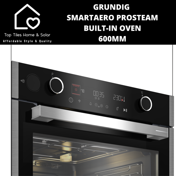Grundig SmartAero ProSteam Built-in Oven - 600mm