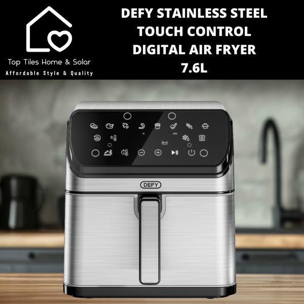 Defy Stainless Steel Touch Control Digital Air Fryer - 7.6L