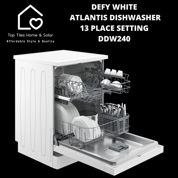 Defy White Atlantis Dishwasher - 13 Place Setting DDW240