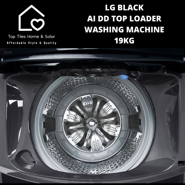 LG Black AI DD Top Loader Washing Machine - 19kg