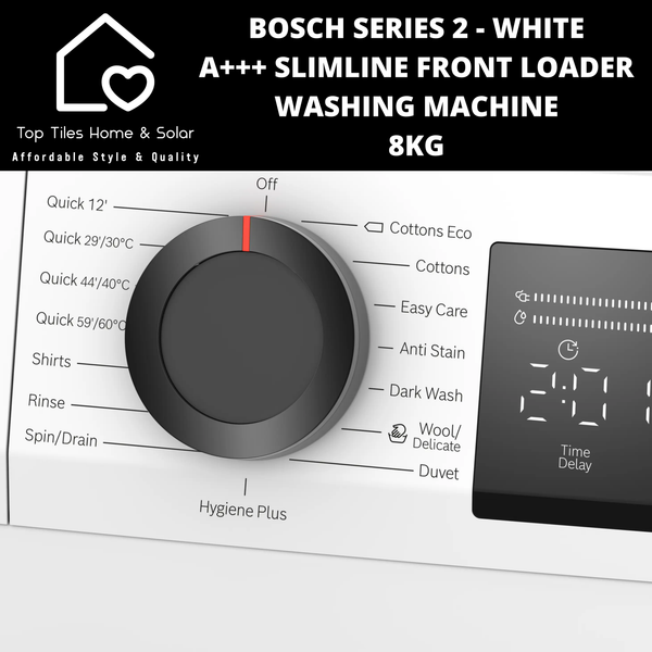 Bosch Series 2 - White A+++ Slimline Front Loader Washing Machine - 8kg