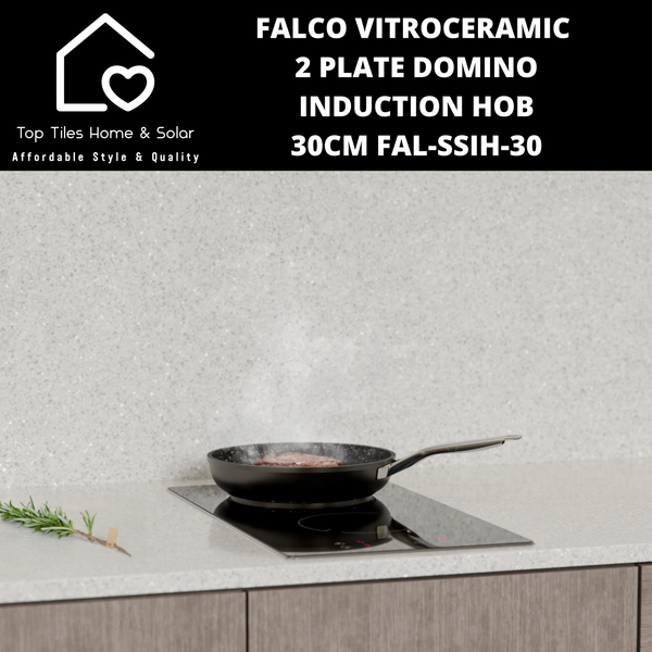 Falco Vitroceramic 2 Plate Domino Induction Hob - 30cm FAL-SSIH-30