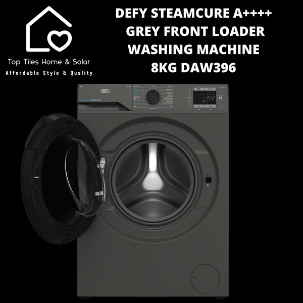 Defy SteamCure A+++ Grey Front Loader Washing Machine - 8kg DAW396