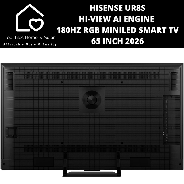 Hisense UR8S Hi-View AI Engine 180Hz RGB MiniLED Smart TV - 65 Inch 2026