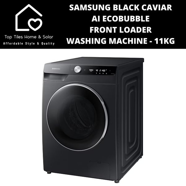 Samsung Black Caviar AI EcoBubble Front Loader Washing Machine - 11kg