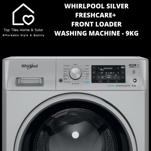 Whirlpool Silver FreshCare+ Front Loader Washing Machine - 9kg