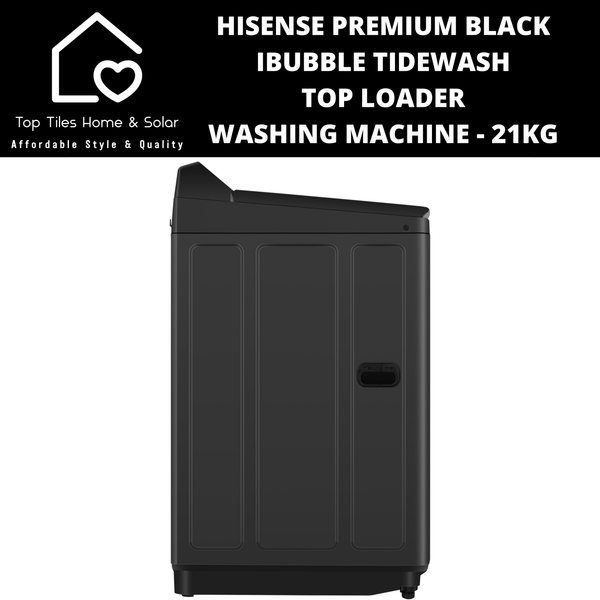 Hisense Premium Black iBubble TideWash Top Loader  Washing Machine - 21kg