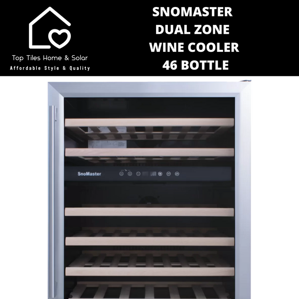 SnoMaster Dual Zone Wine Cooler - 46 Bottle