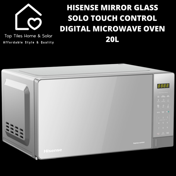 Hisense Mirror Glass Solo Touch Control Digital Microwave Oven - 20L