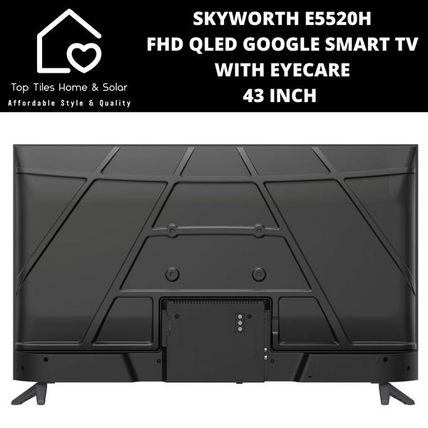 Skyworth FHD QLED Google Smart TV with EyeCare - 43 Inch E5520H
