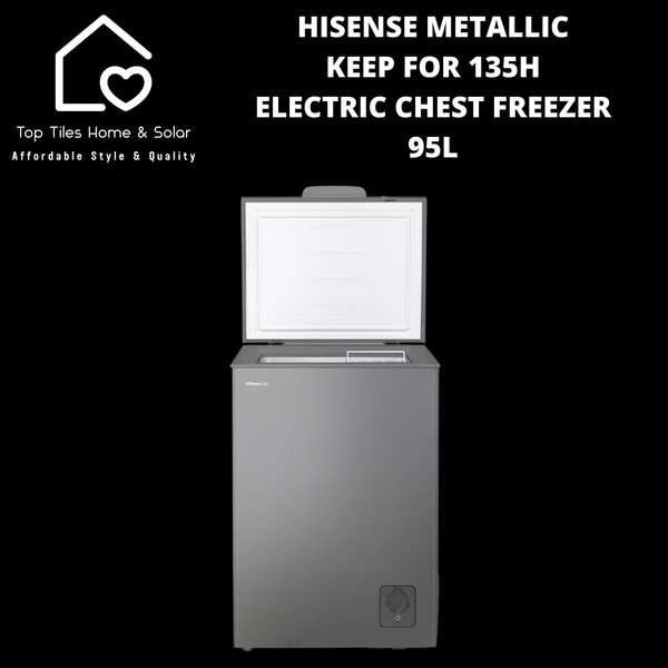 Hisense Metallic Keep For 135Hrs Electric Chest Freezer - 95L