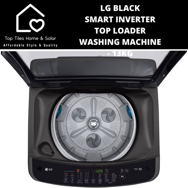 LG Black Smart Inverter Top Loader Washing Machine - 13kg