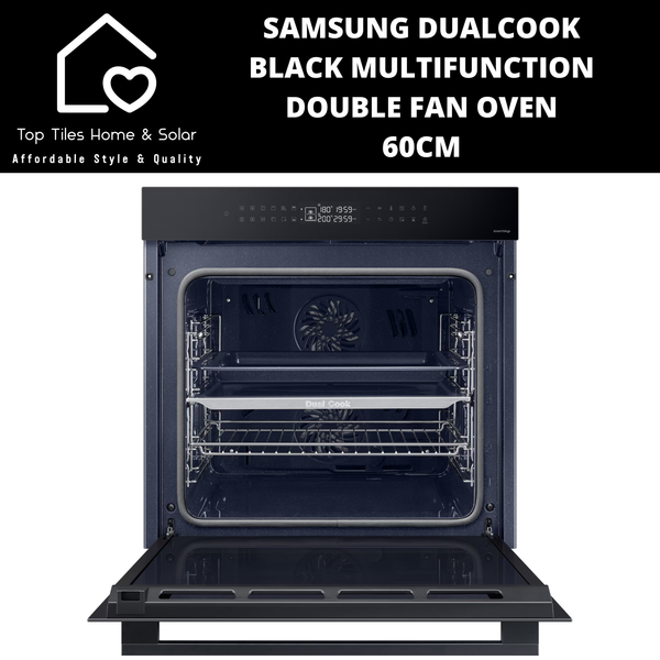 Samsung DualCook Black Multifunction Double Fan Oven - 60cm
