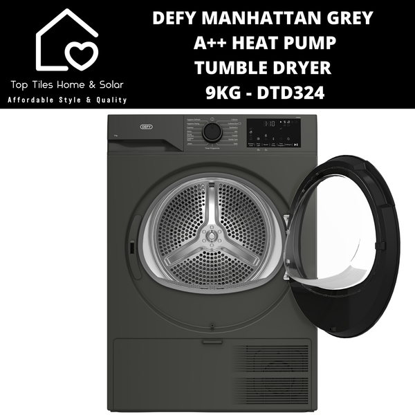 Defy Manhattan A++ Grey Heat Pump Tumble Dryer - 9kg DTD324
