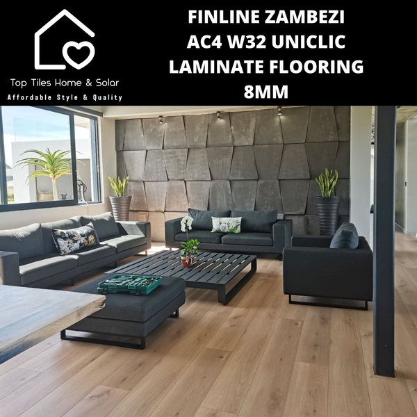 FINline Zambezi AC4 W32 UniClic Laminate Flooring - 8mm