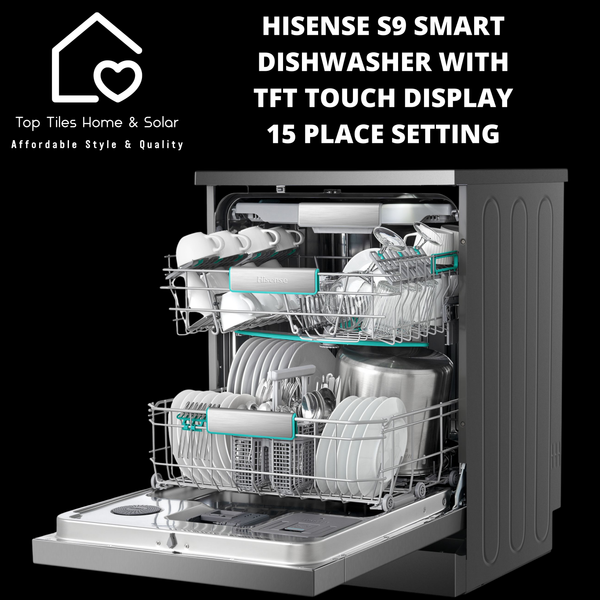 Hisense S9 Smart Dishwasher with TFT Touch Display - 15 Place Setting