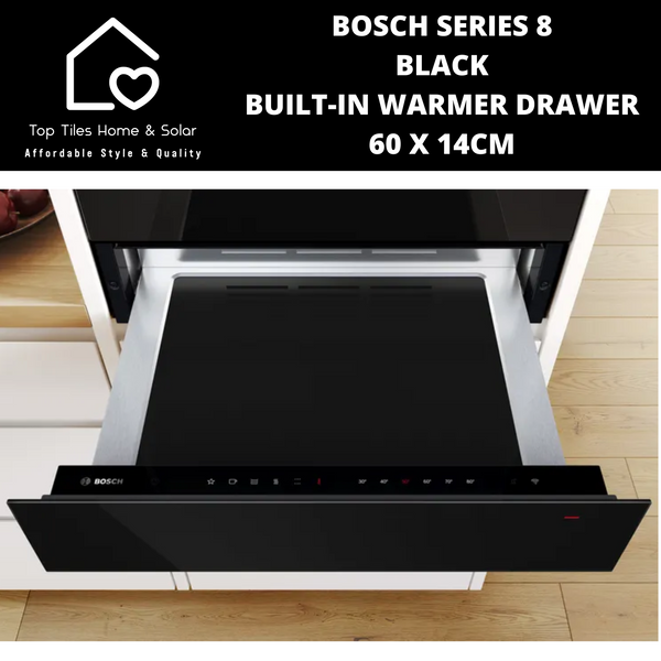 Bosch Series 8 - Black Built-In Warmer Drawer - 60 x 14cm