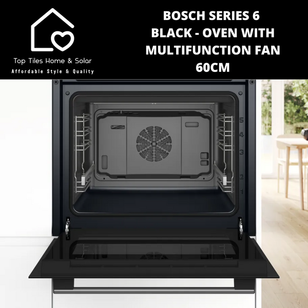 Bosch Series 6 Black - Oven with Multifunction Fan - 60cm
