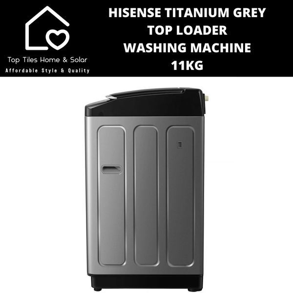 Hisense Titanium Grey Top Loader Washing Machine - 11kg