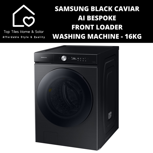 Samsung Black Caviar AI Bespoke Front Loader Washing Machine - 16kg