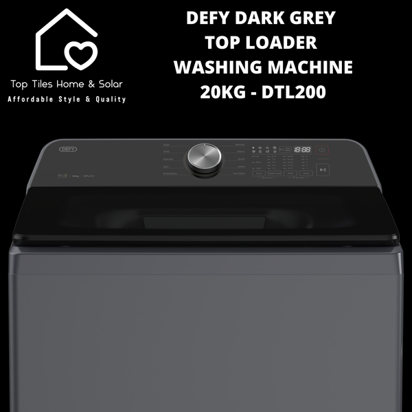 Defy Dark Grey Top Loader Washing Machine - 20kg DTL200