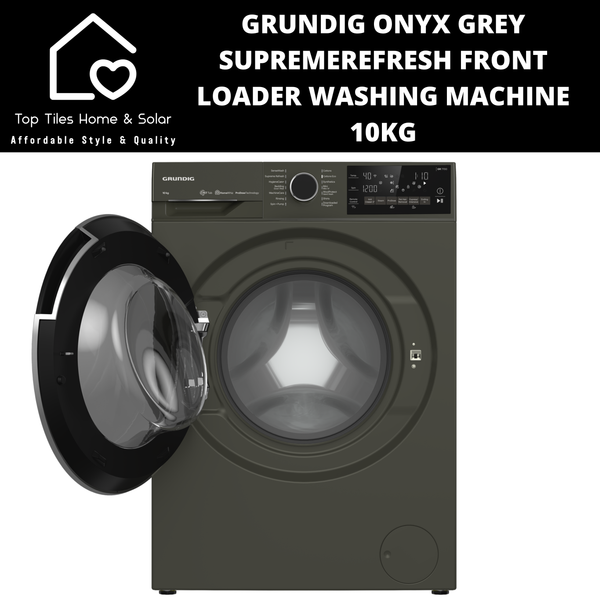Grundig Onyx Grey SupremeRefresh Front Loader Washing Machine - 10kg