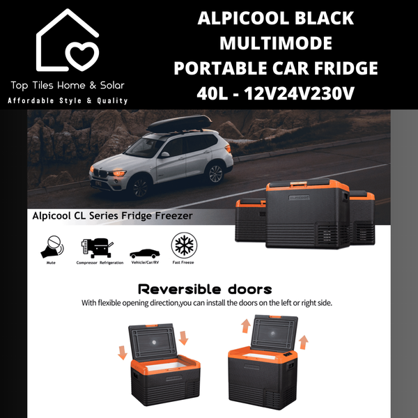 Alpicool Multimode Portable Car Fridge - 40L - 12V/24V/230V