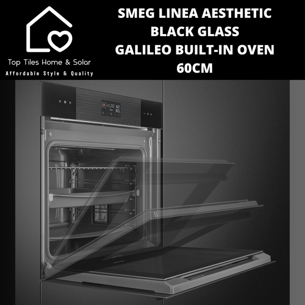 Smeg Linea Aesthetic Black Glass Galileo Built-in Oven – 60cm