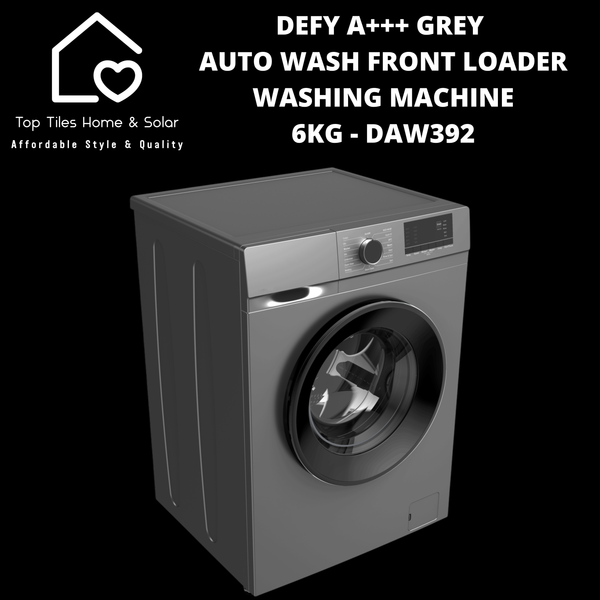 Defy A+++ Grey Auto Wash Front Loader Washing Machine - 6kg DAW392