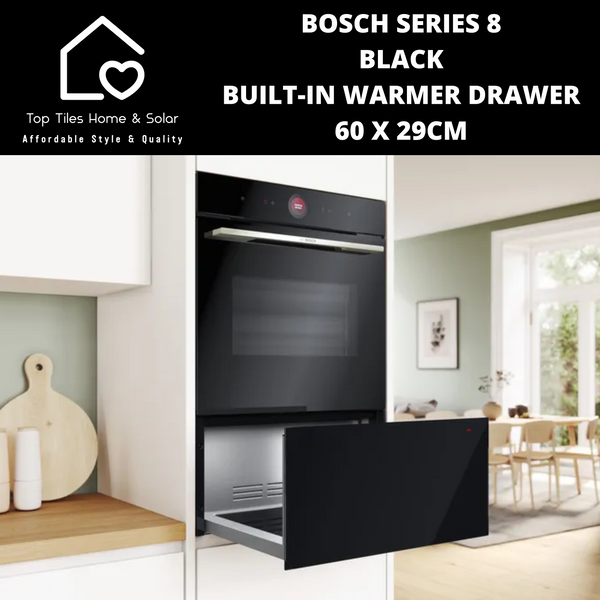 Bosch Series 8 - Black Built-In Warmer Drawer - 60 x 29cm